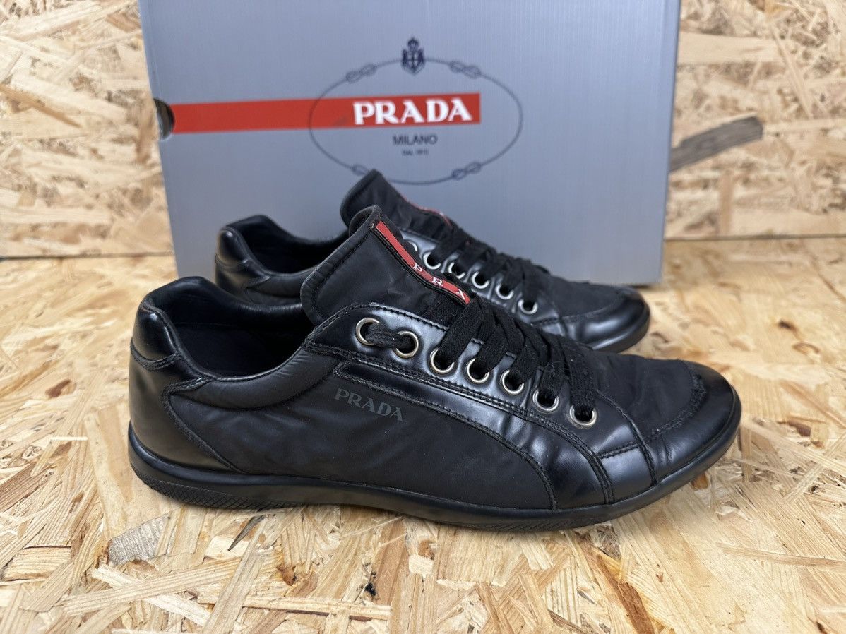 Prada Prada sneakers size 10 US leather/nylon Size US 9.5 / EU 42-43 - 3 Thumbnail