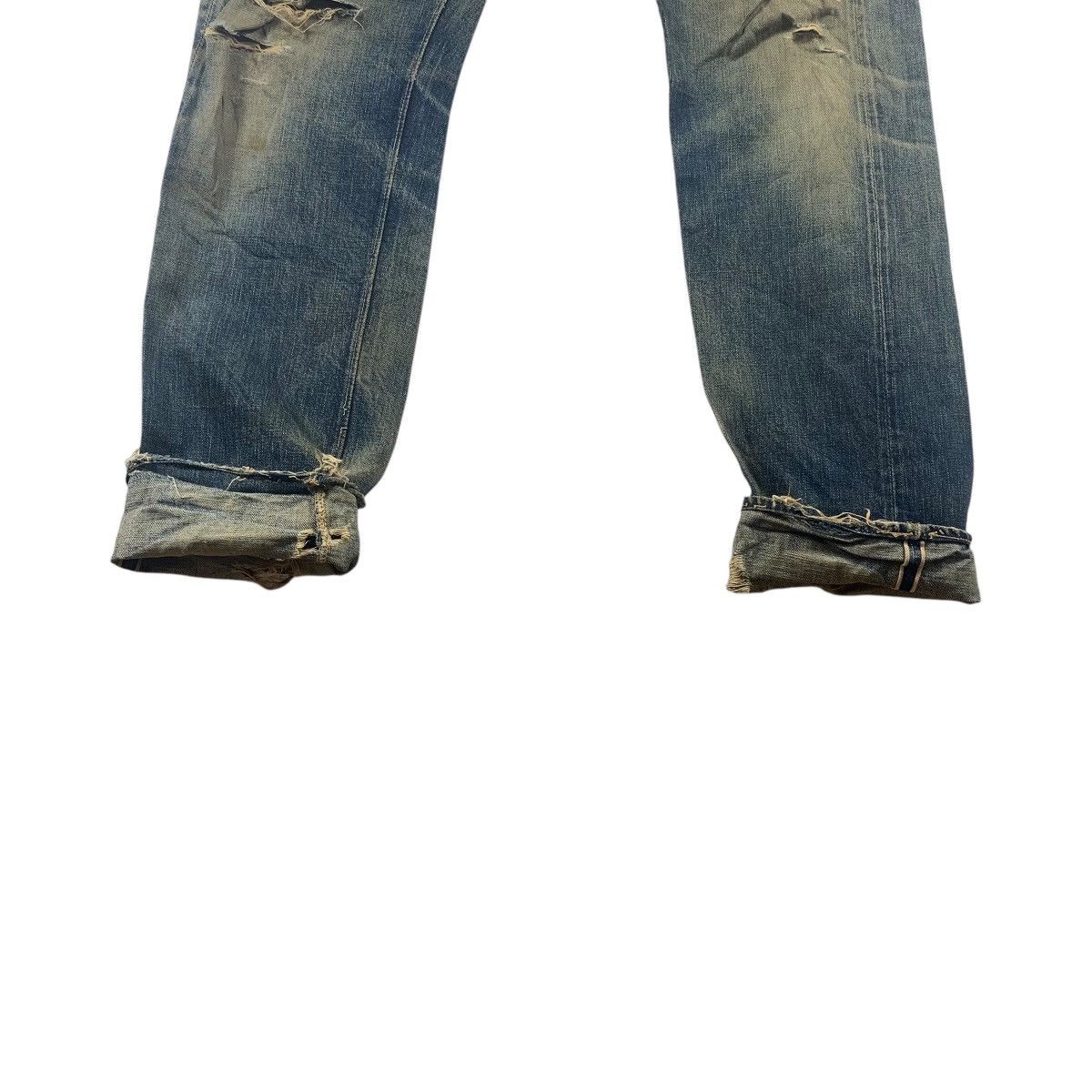 Full Count & Co. × Japanese Brand Vintage FULL COUNT & CO selvedge distressed blue jeans Size US 30 / EU 46 - 13 Thumbnail