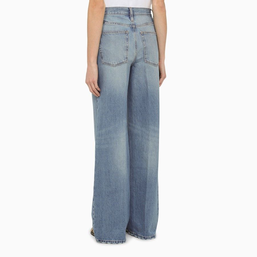 Frame o1d2blof0824 Wide-Leg Jeans in Light Blue Size 30" / US 8 / IT 44 - 4 Thumbnail