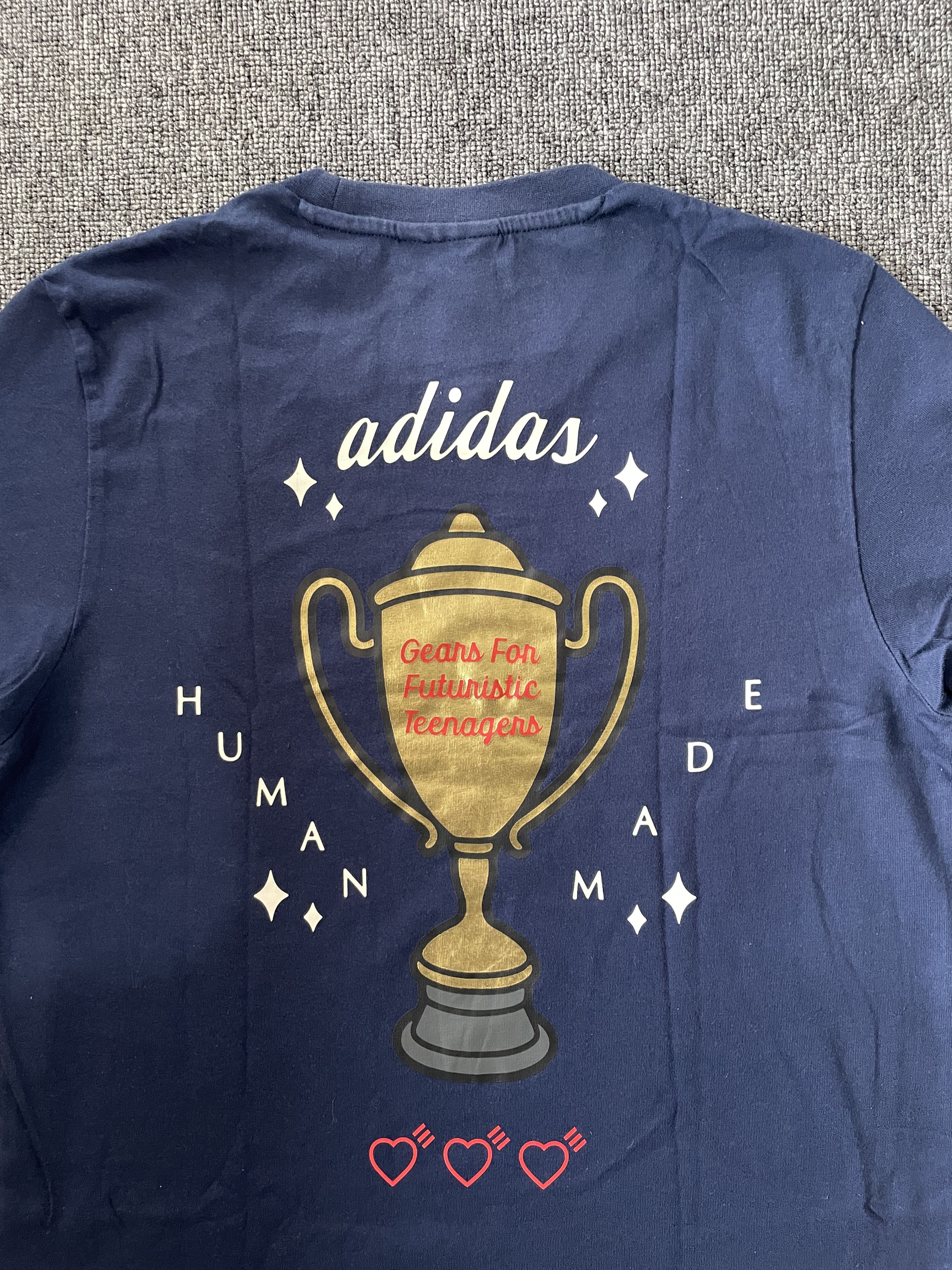 Adidas × Human Made Human Made X Adidas Consortium Graphic T-Shirt Navy Size US S / EU 44-46 / 1 - 7 Thumbnail