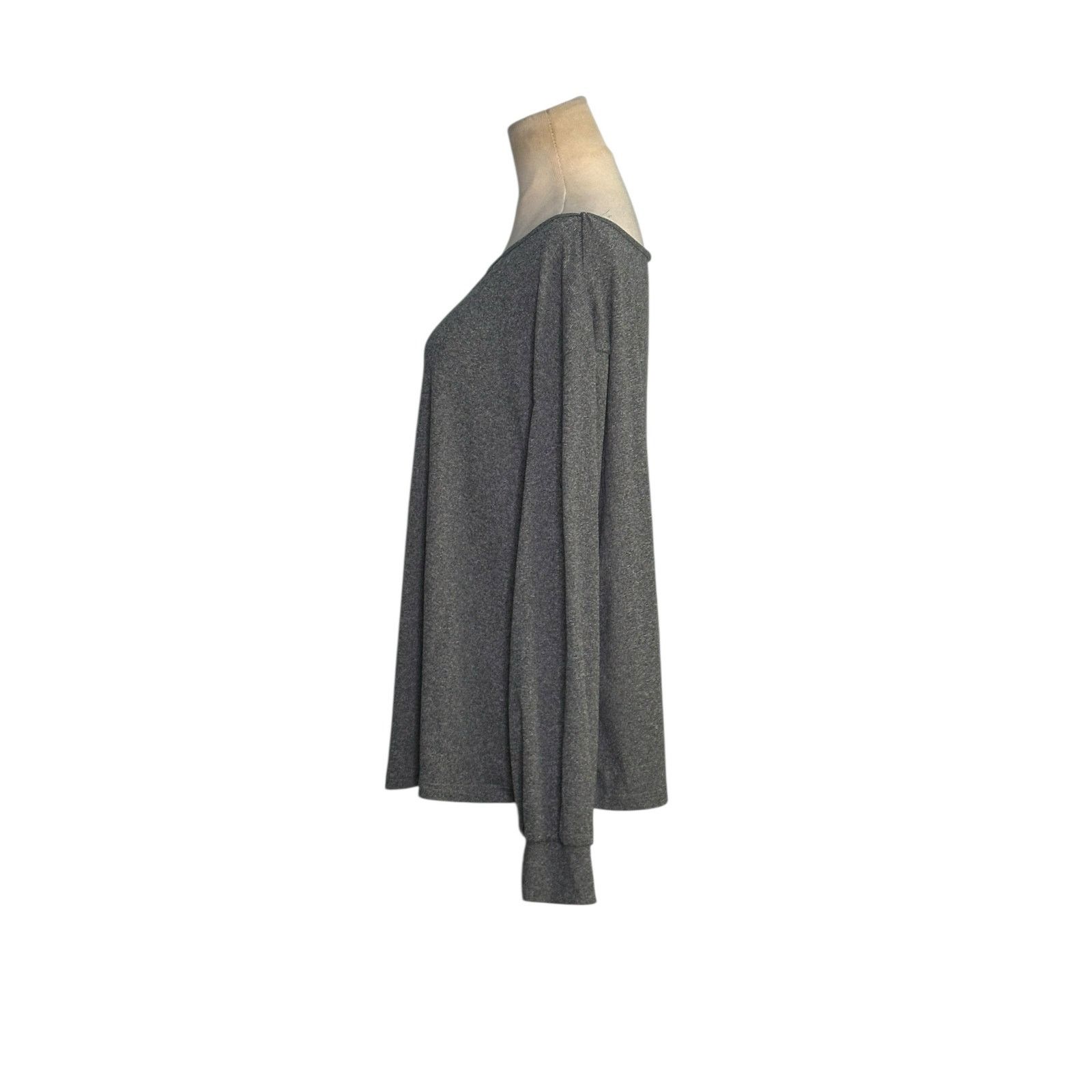 Shein Shein gray long sleeves boat neck top size Large Size L / US 10 / IT 46 - 5 Thumbnail