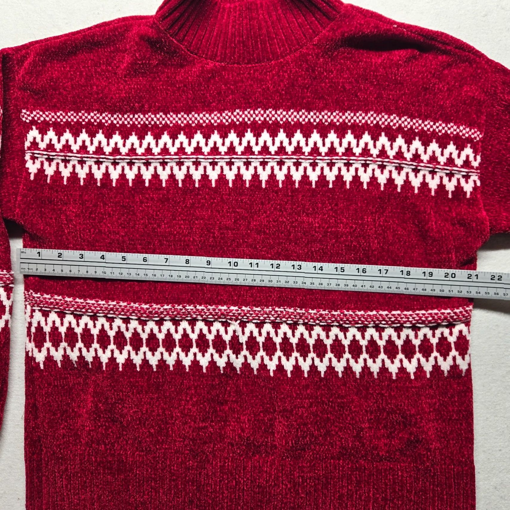 Christian Siriano Christian Siriano Sweater Long Sleeve Pullover Womens Large Red Mock Neck Winter Casual Pullover Womens Size L / US 10 / IT 46 - 4 Thumbnail