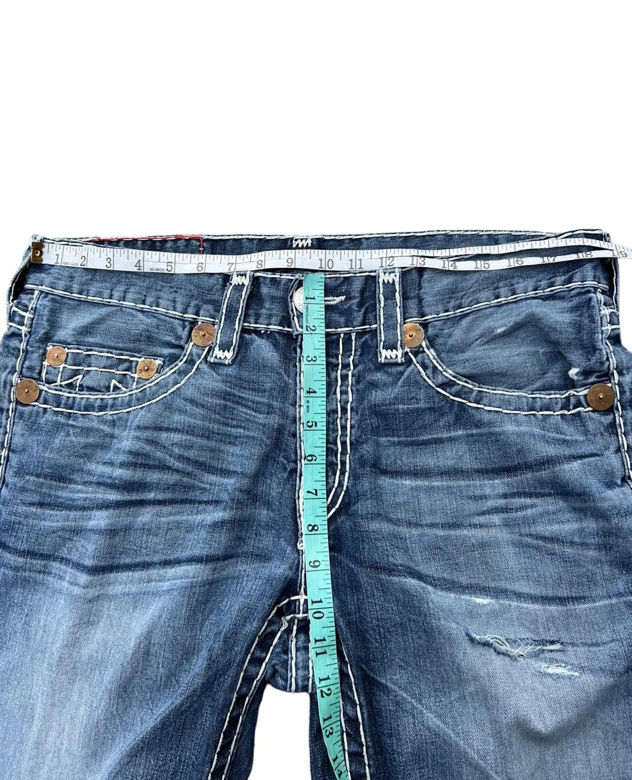 True Religion VTG 2000s True Religion Rips Fade Denim Bobby Super T Jeans Size US 34 / EU 50 - 3 Thumbnail