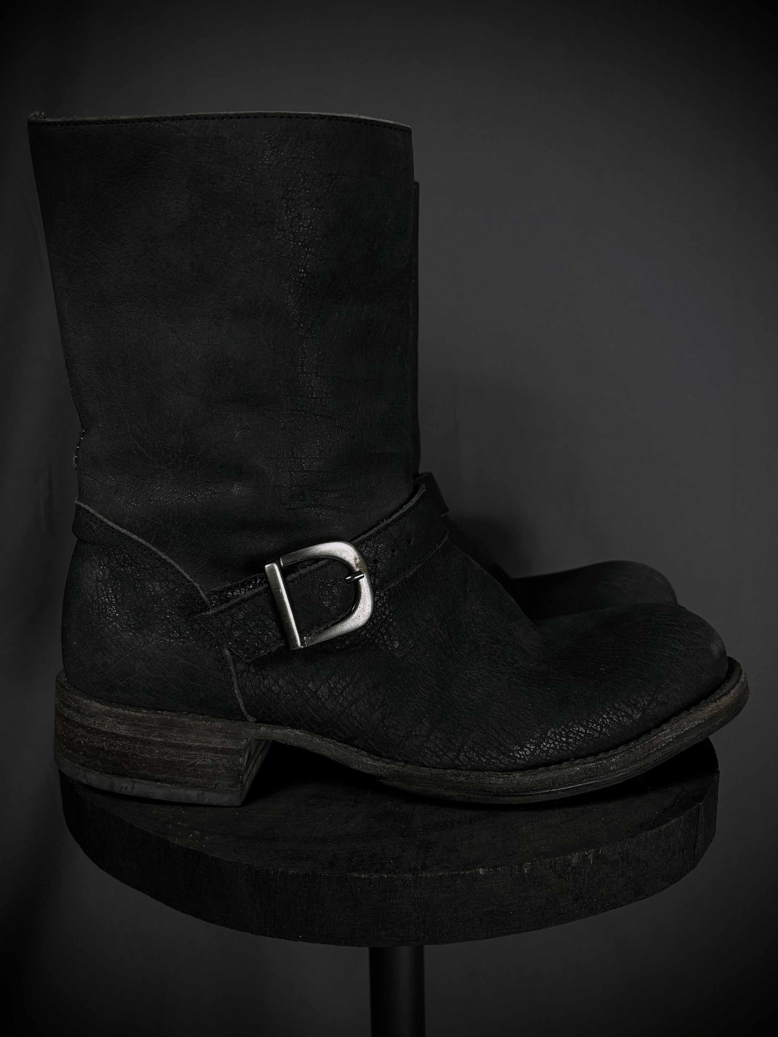 10sei0otto 10sei0otto Cracked Guidi Horse Leather Scar Engineer Boots Size US 6.5 / IT 36.5 - 4 Thumbnail