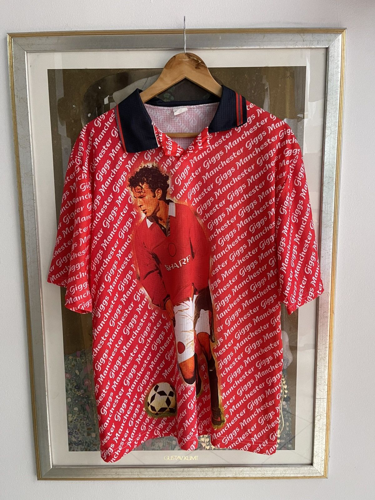 Vintage Vintage Manchester United Ryan Giggs t shirt 90s Size US XL / EU 56 / 4 - 1 Thumbnail