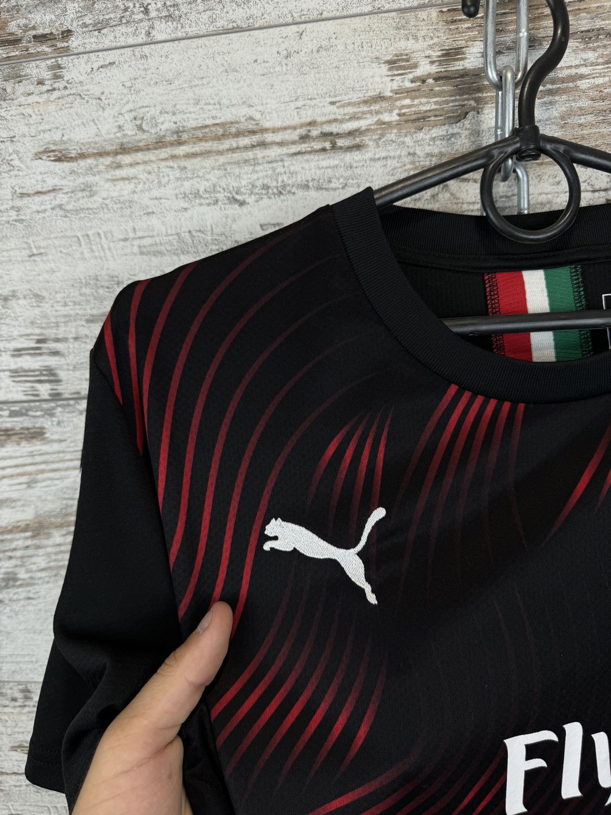 Puma Mens Vintage Puma ACM Milan T-shirt soccer jersey tee Size US M / EU 48-50 / 2 - 5 Thumbnail