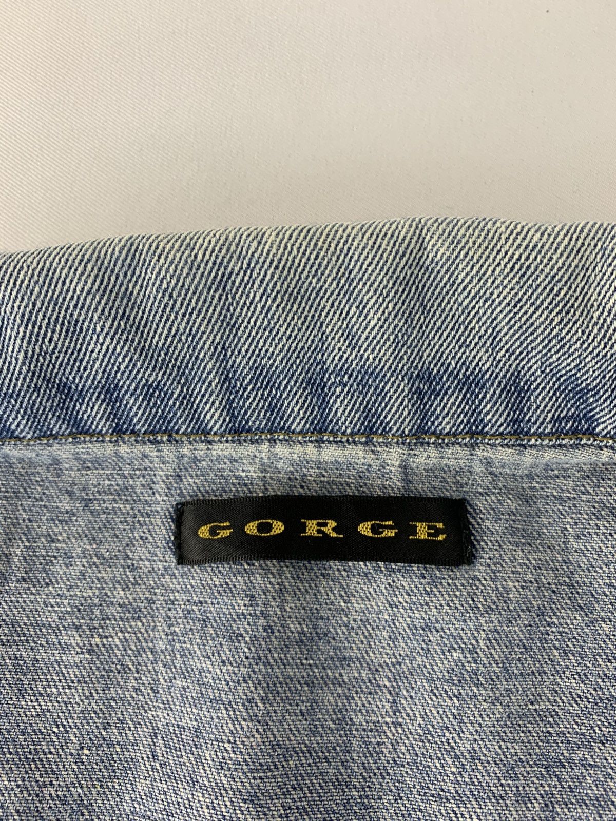 Vintage Gorge Indigo Denim Jacket Double Pocket Western Style Size L / US 10 / IT 46 - 7 Thumbnail