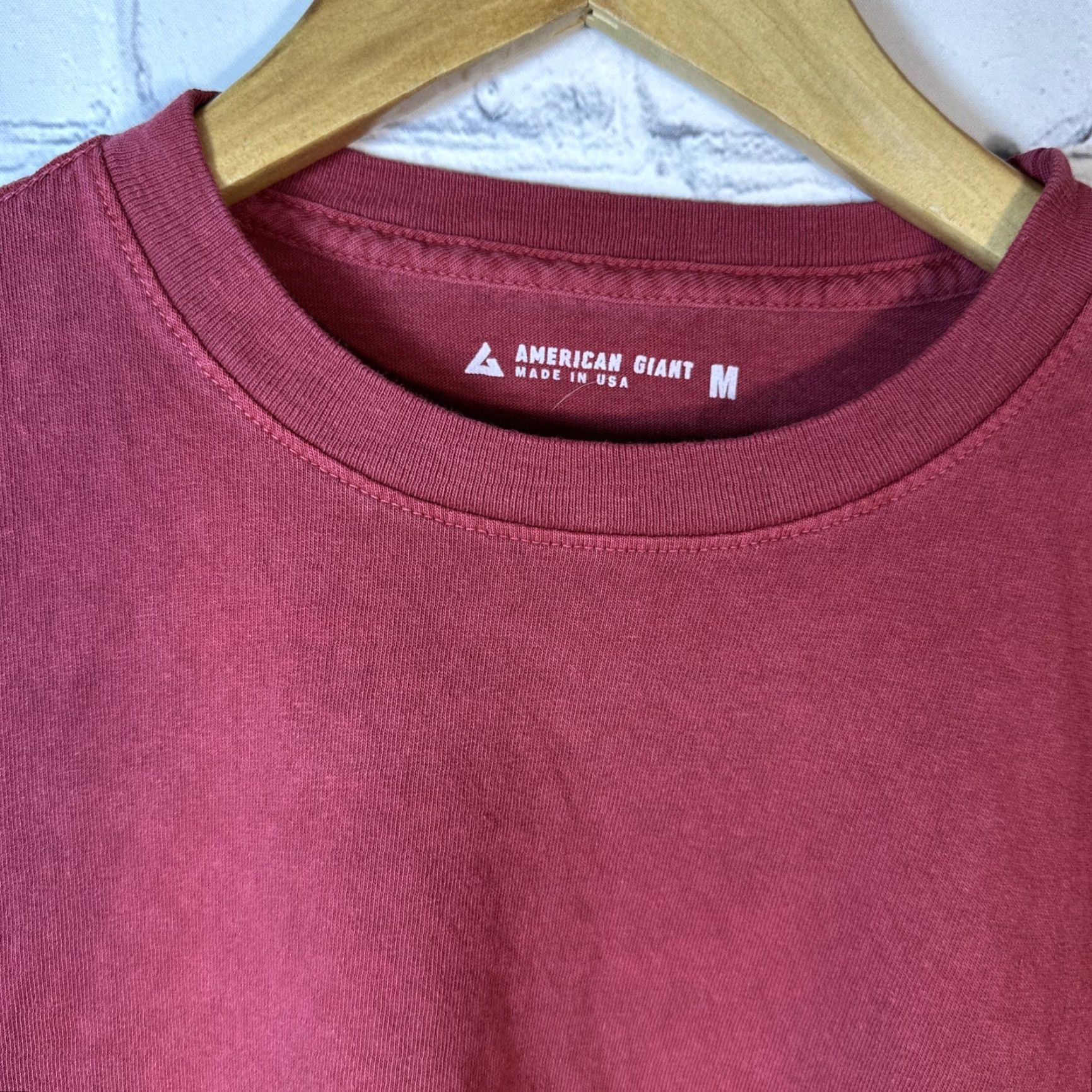Vintage American Giant Womens Premium Slub Long Sleeve Crew Tee Red Size Medium NWOT Size M / US 6-8 / IT 42-44 - 2 Thumbnail