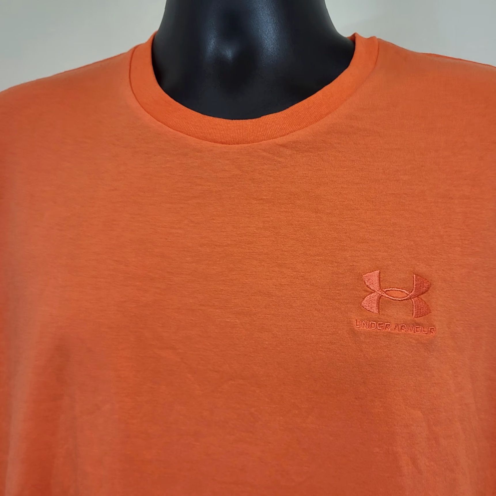 Under Armour Under Armour Shirt Mens Large Orange Performance Workout Active Casual Tee Adult Size US L / EU 52-54 / 3 - 4 Thumbnail