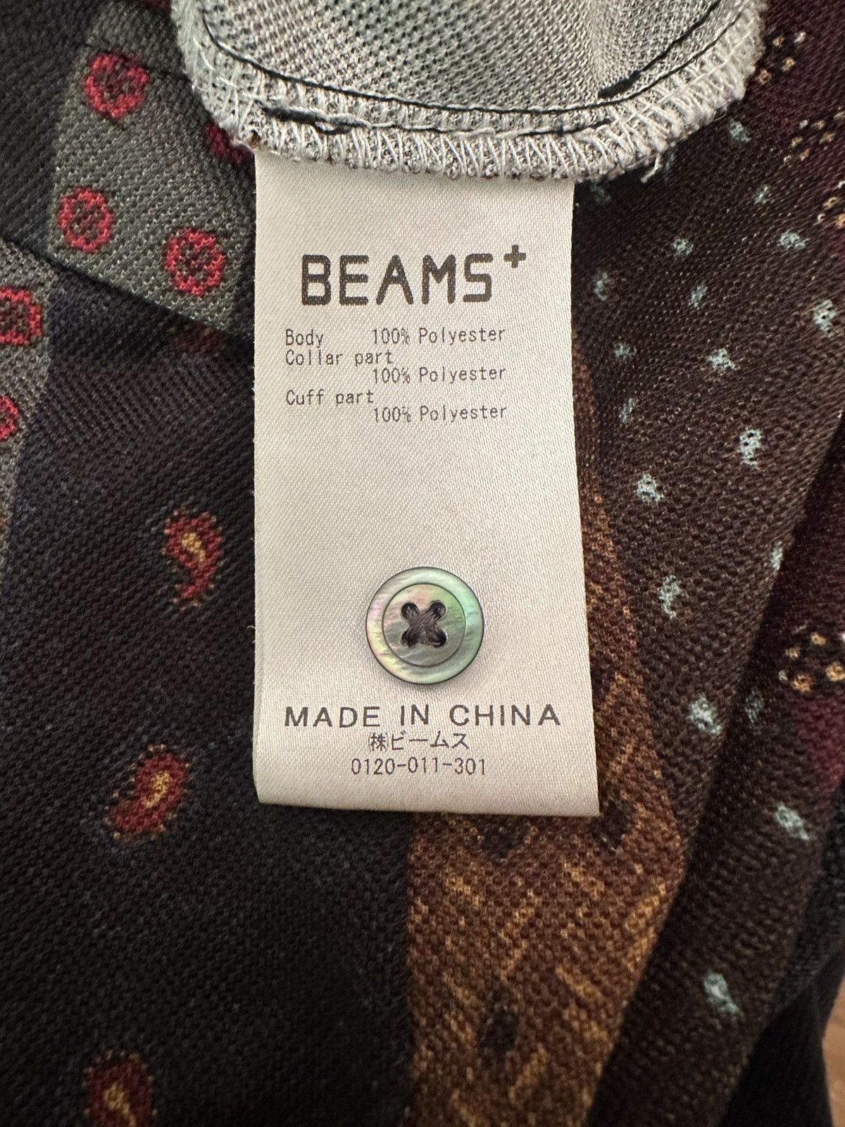 Beams Japan BEAMS PLUS - black multi - striped polo Size US M / EU 48-50 / 2 - 4 Thumbnail