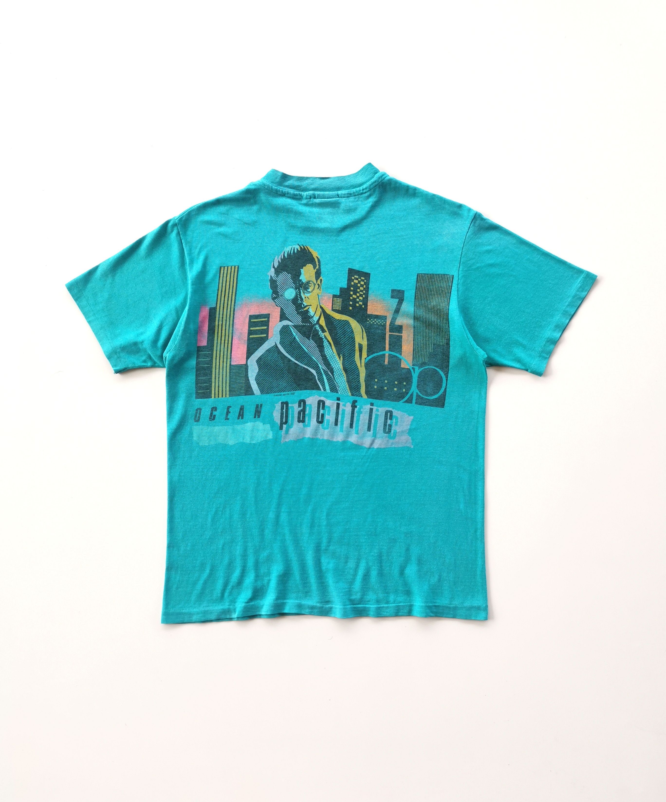 Ocean Pacific 1987 Vintage Ocean Pacific OP Surf Tshirt Size US M / EU 48-50 / 2 - 1 Thumbnail
