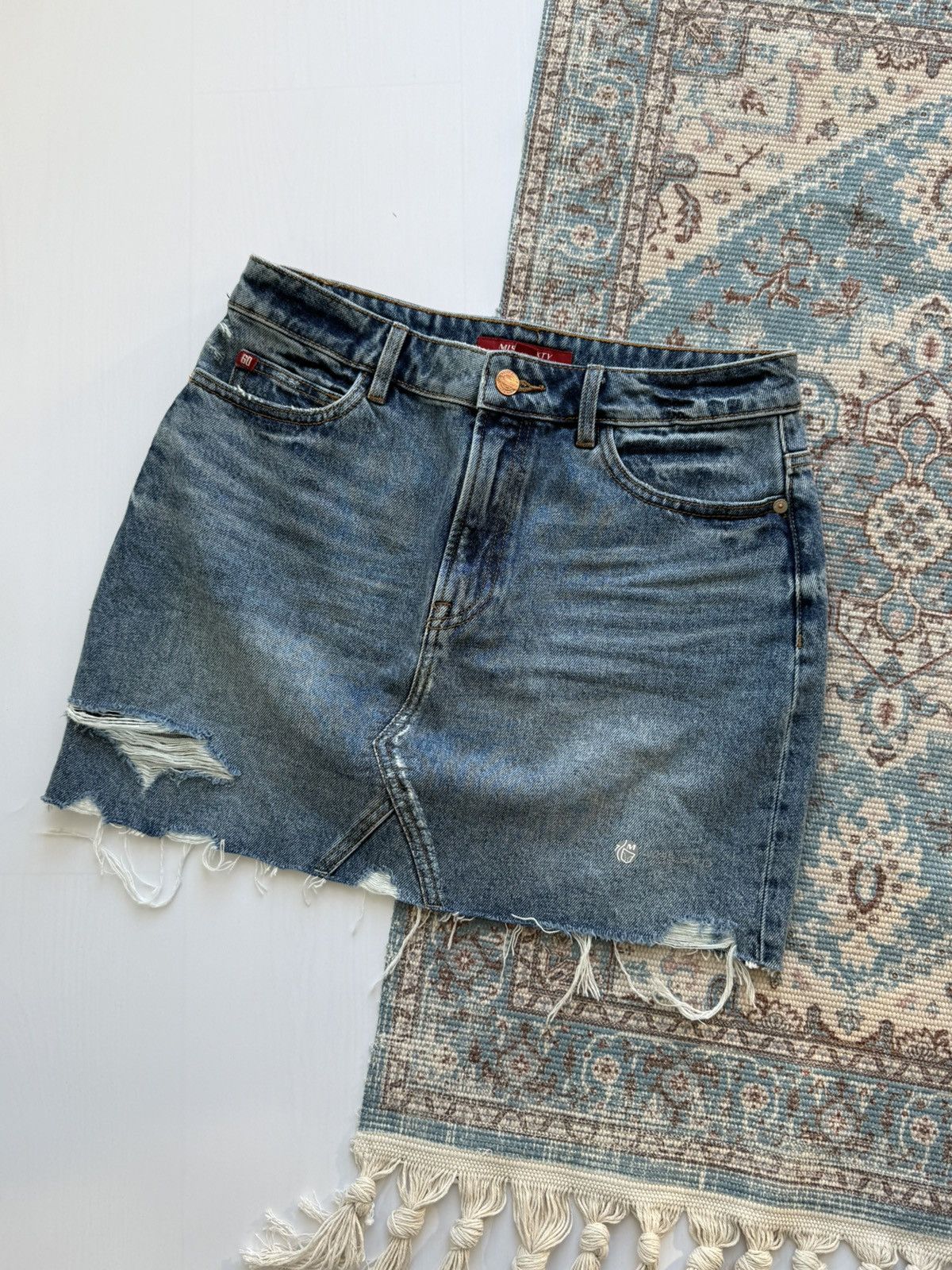 Miss Sixty Y2K Miss Sixty Denim Mini Skirt Size M Size 26" / US 2 / IT 38 - 1 Thumbnail