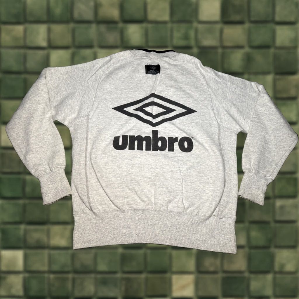 Umbro VINTAGE Umbro Sweatshirt Football Club Big Logo 90s Men M Gray Size US M / EU 48-50 / 2 - 1 Thumbnail