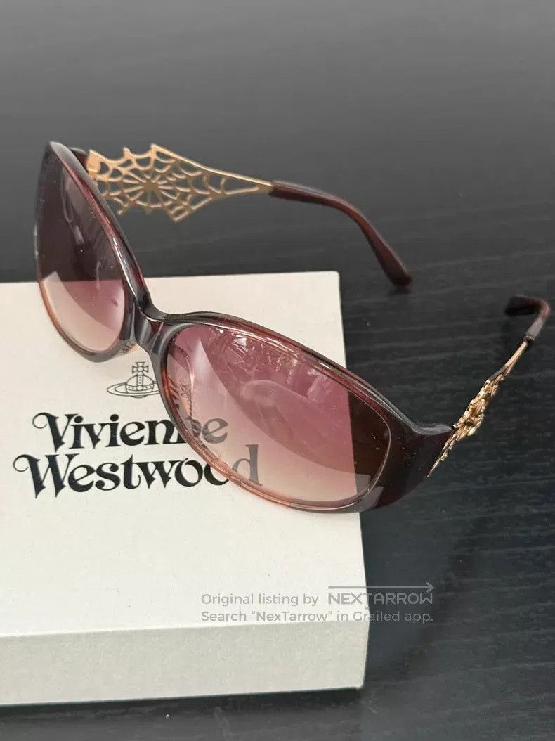 Vivienne Westwood Vivienne Westwood Rare Reddish Brown Spiderweb Pattern Sun Size ONE SIZE - 1 Thumbnail