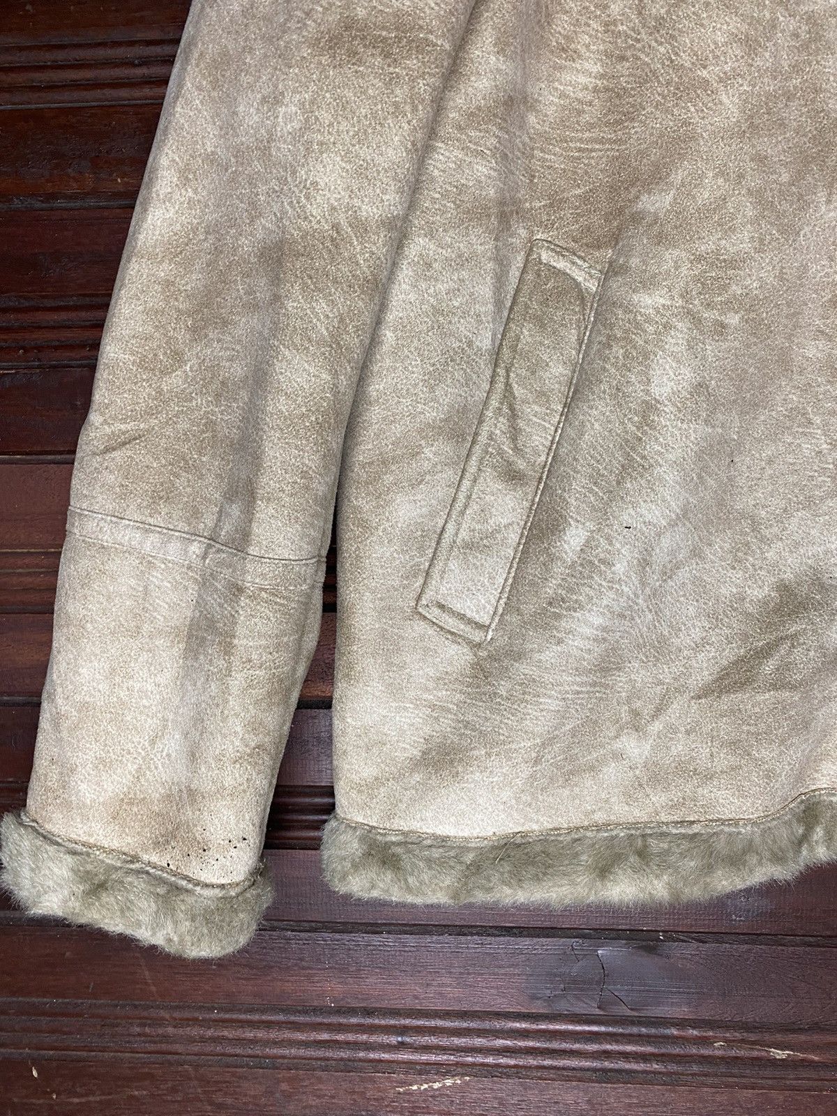 Leather Rare Fur minx Sherpa Leather Jacket Size US M / EU 48-50 / 2 - 5 Thumbnail