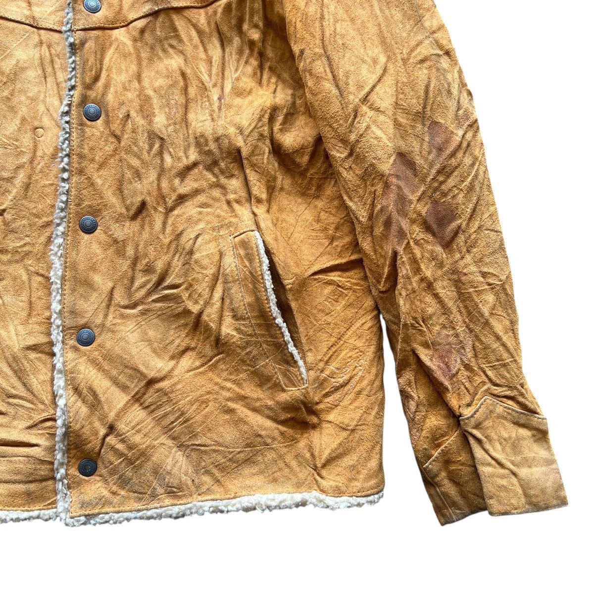 Sugar Cane Vintage Sugar Canes Suede Shearling Leather Western Jacket Size US L / EU 52-54 / 3 - 11 Thumbnail