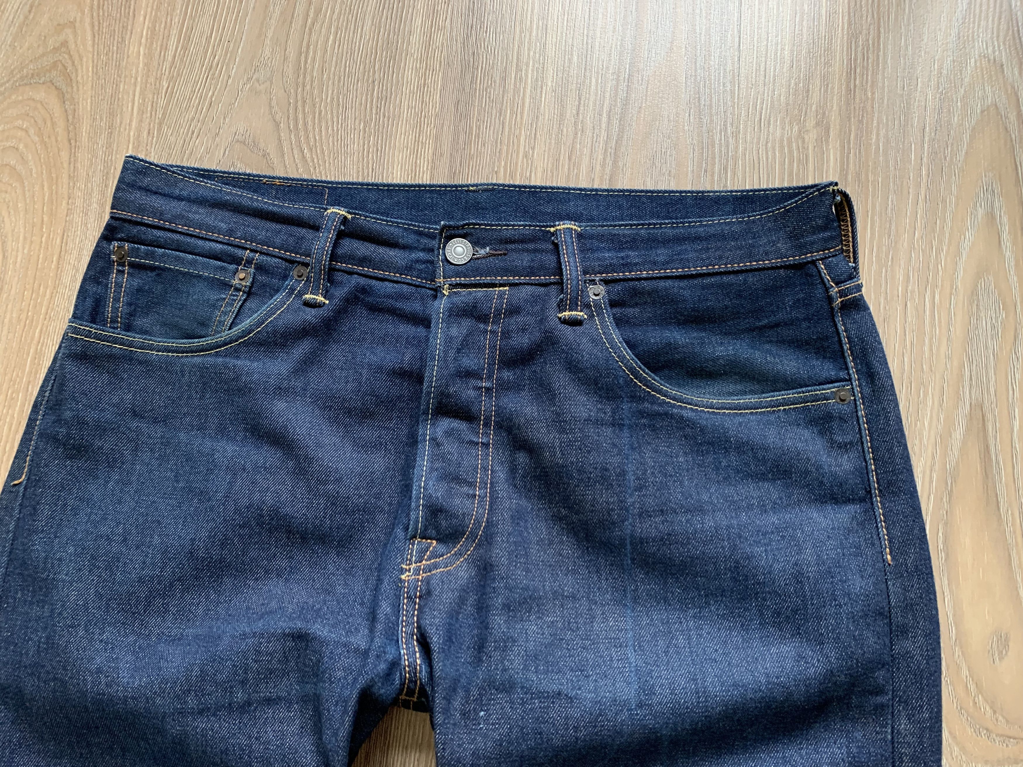 Levi's Levi's 501 Blue Denim Jeans Size US 34 / EU 50 - 3 Thumbnail