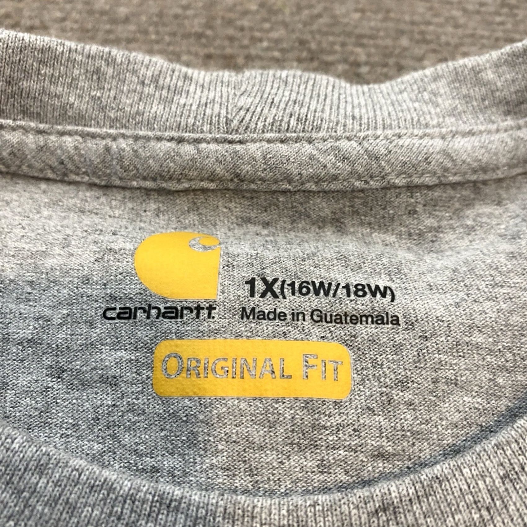 Carhartt Carhartt T-Shirt Women's 1X 16/18W Heather Gray Loose Fit Short Sleeve 103067 Size XXL / US 16-18 / IT 52-54 - 6 Thumbnail
