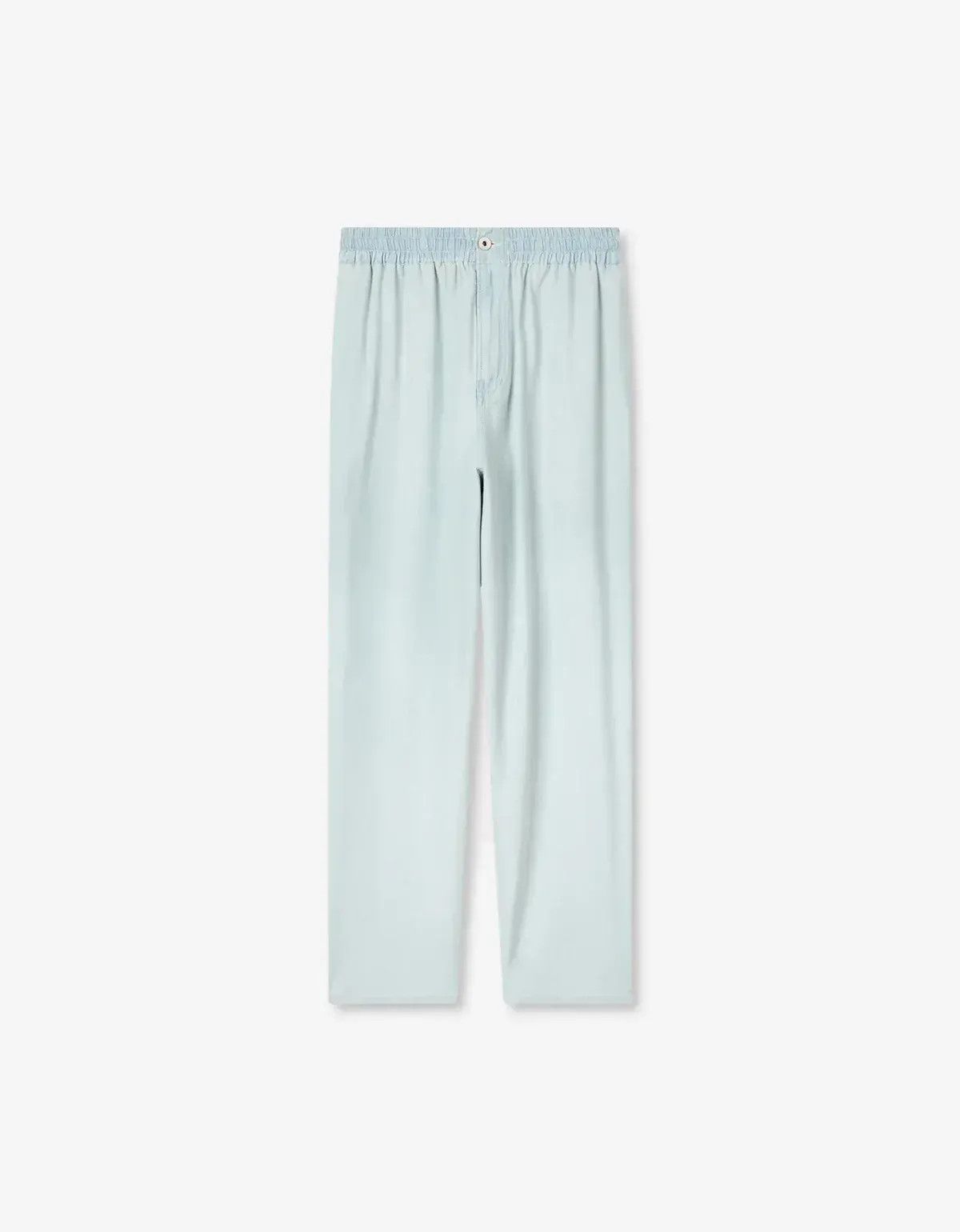 Kenzo Kenzo Blue Stone Bleach Chambray Jog Pants Size US 30 / EU 46 - 3 Thumbnail
