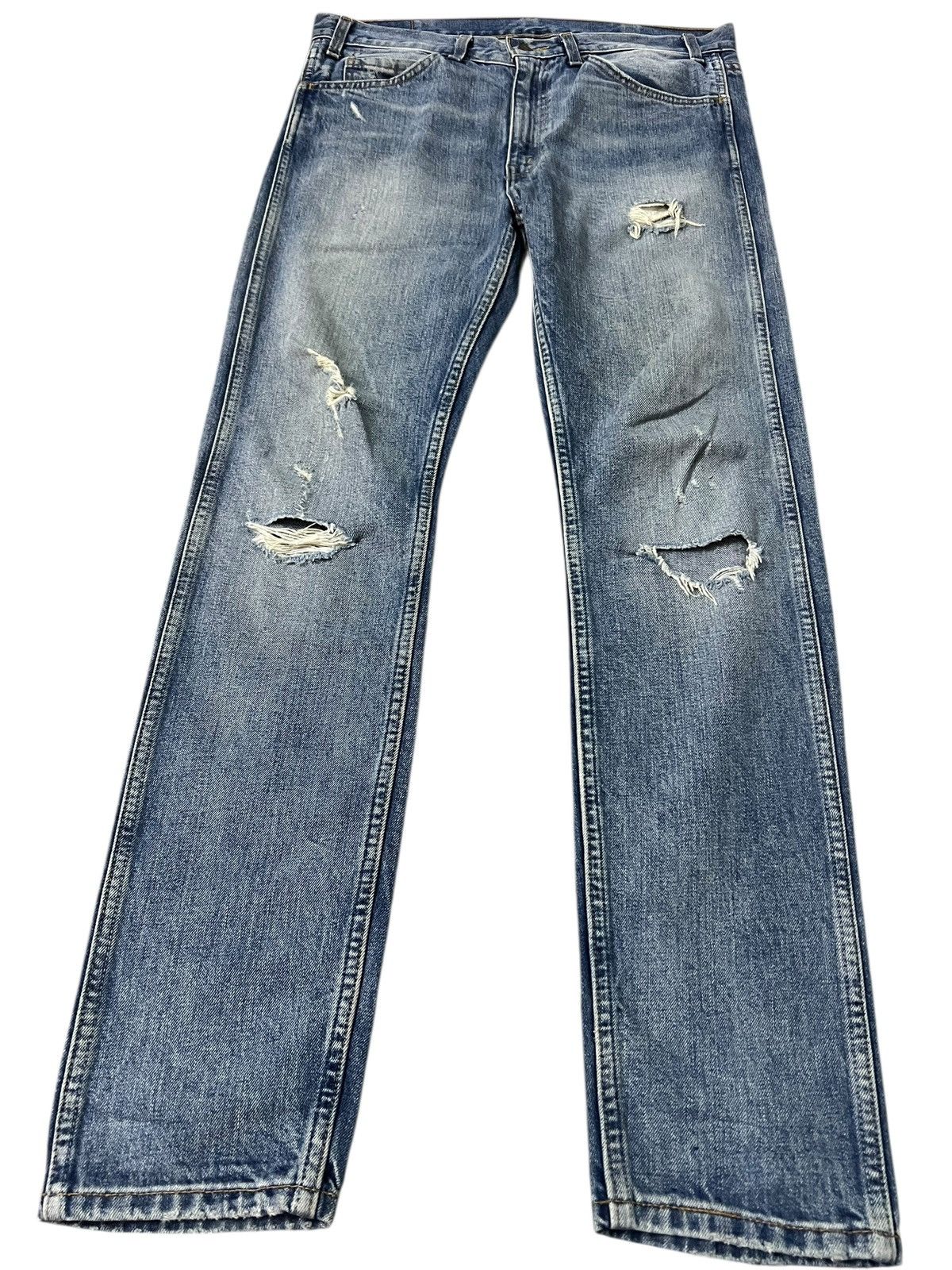 Levi's Vintage Levi’s 606 Big E Orange Tab Distress Jean Talon# Size US 34 / EU 50 - 1 Thumbnail