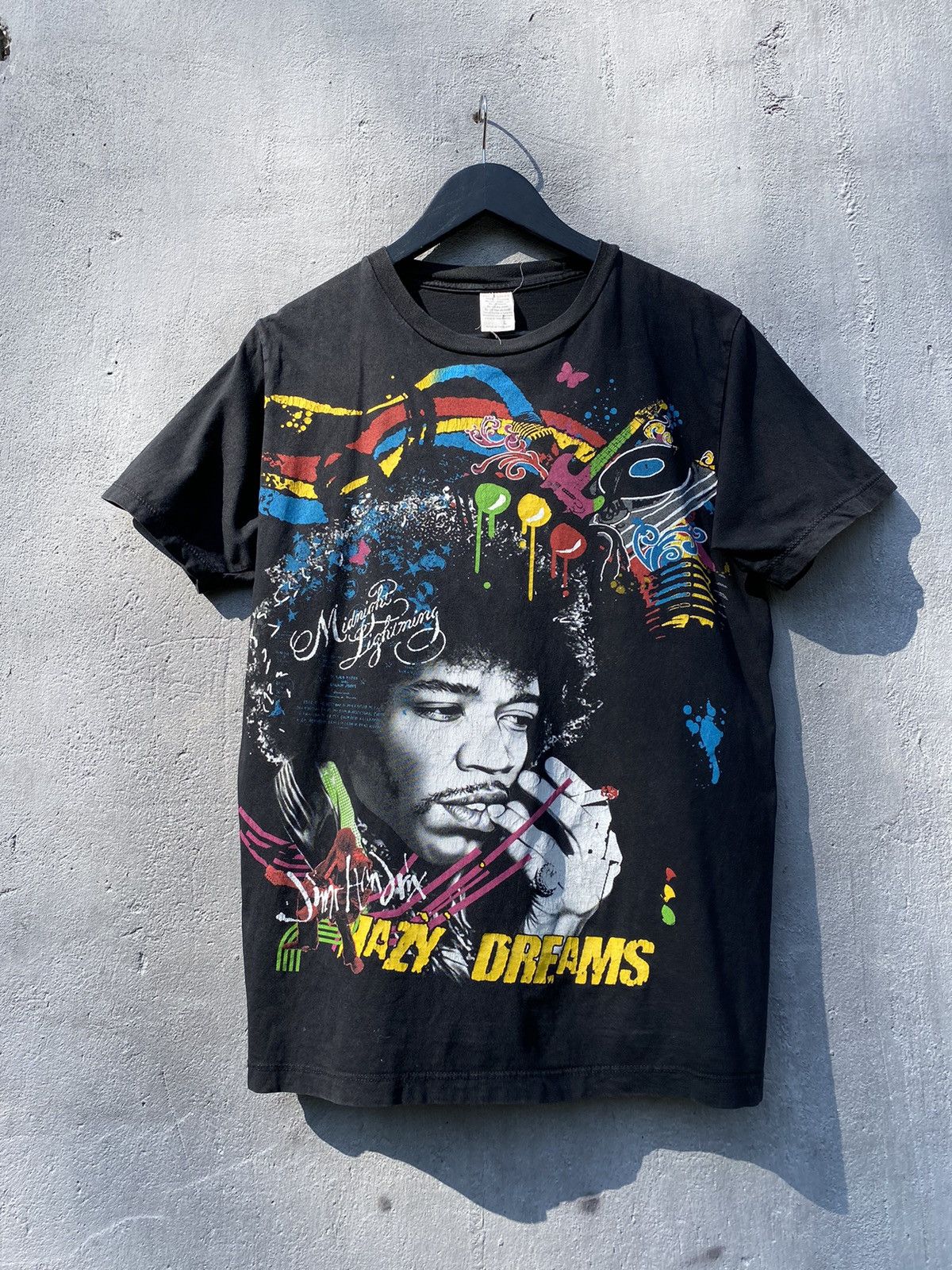 Vintage 90s JIMI HENDRIX OVERPRINT T SHIRT