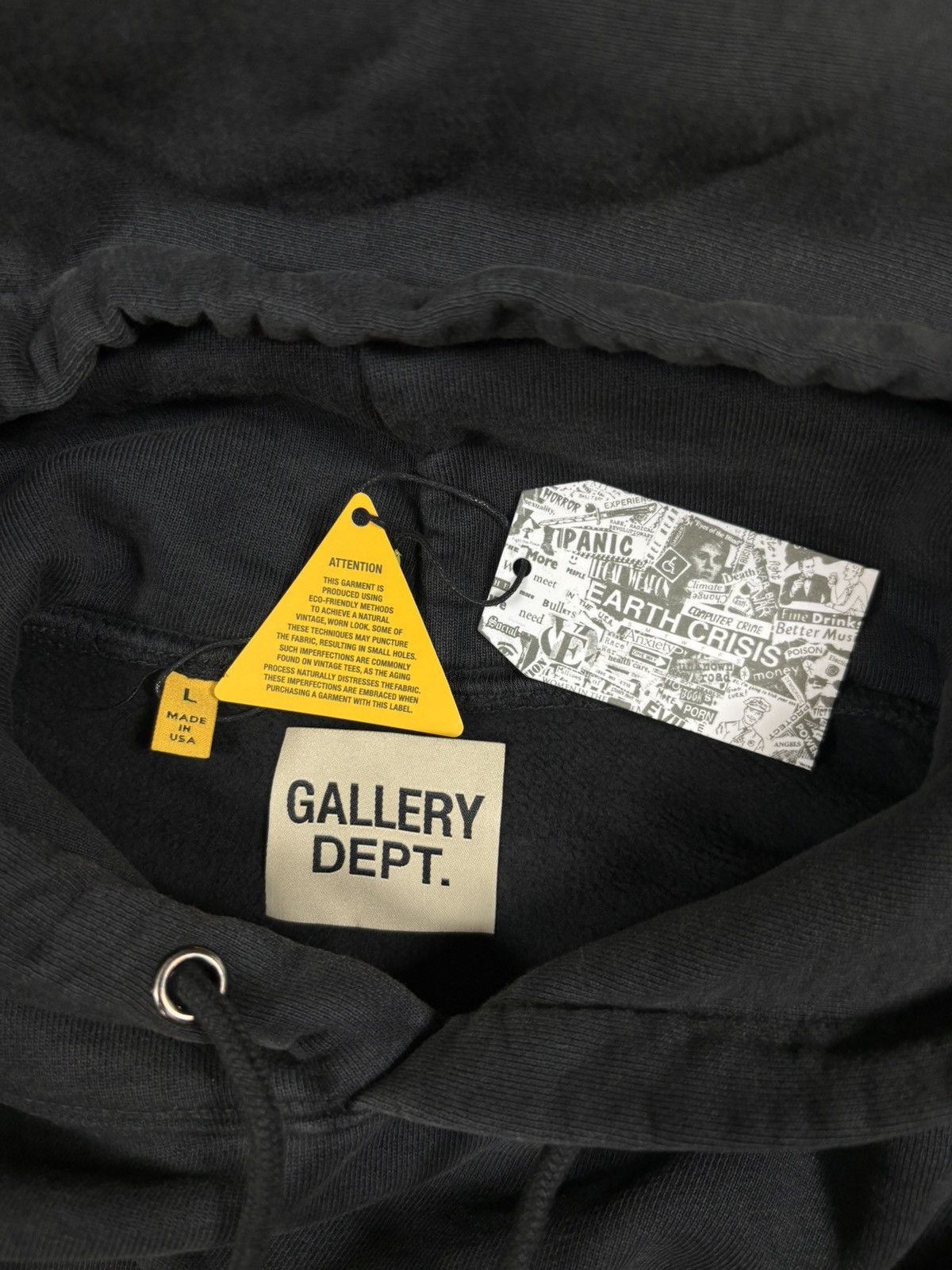 Gallery Dept. Gallery Dept Dept de la Gallery Hoodie, Black Size US L / EU 52-54 / 3 - 10 Thumbnail