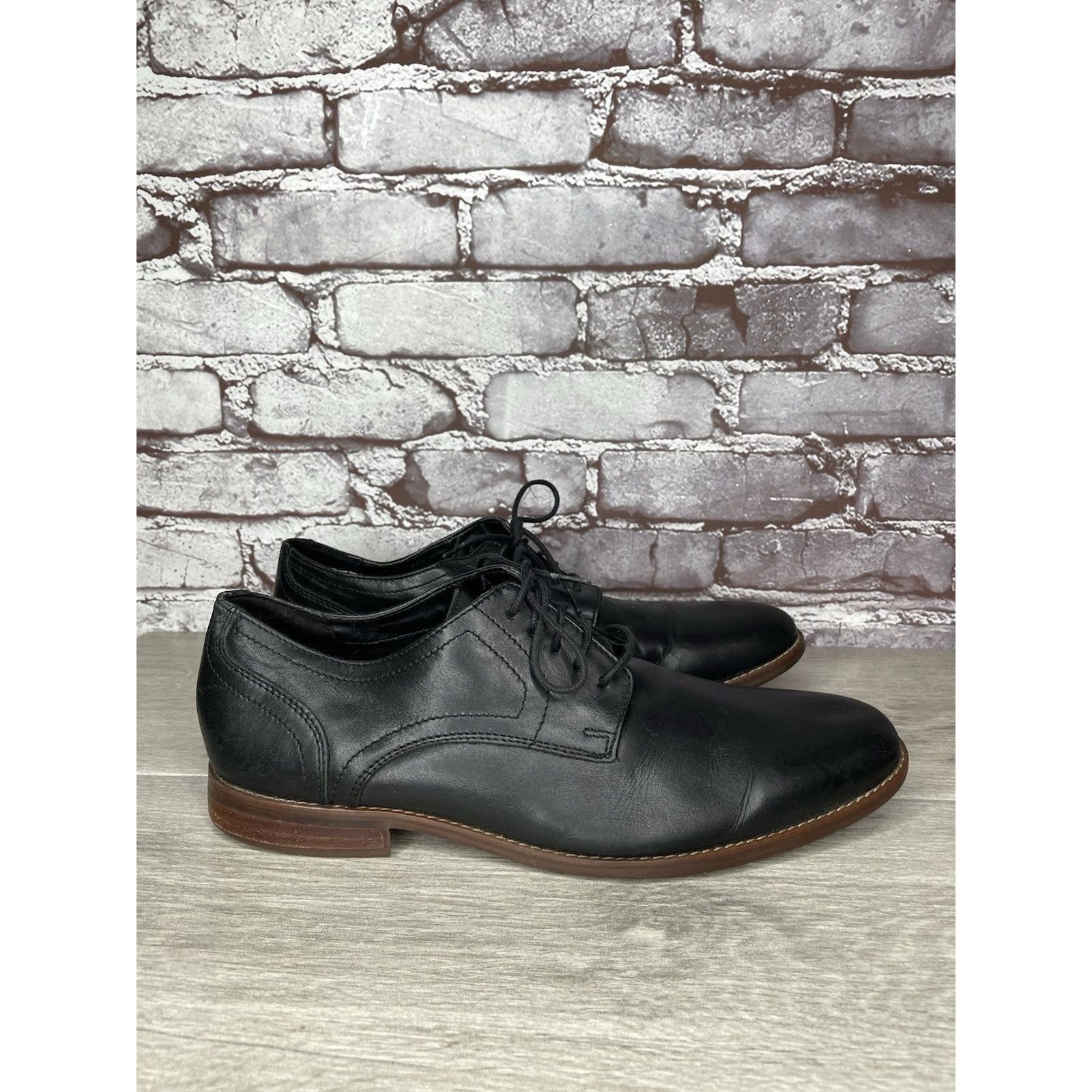 Rockport Rockport Trutech Black Leather Oxfords Brown Casual Shoes Me Size US 10 / EU 43 - 3 Thumbnail