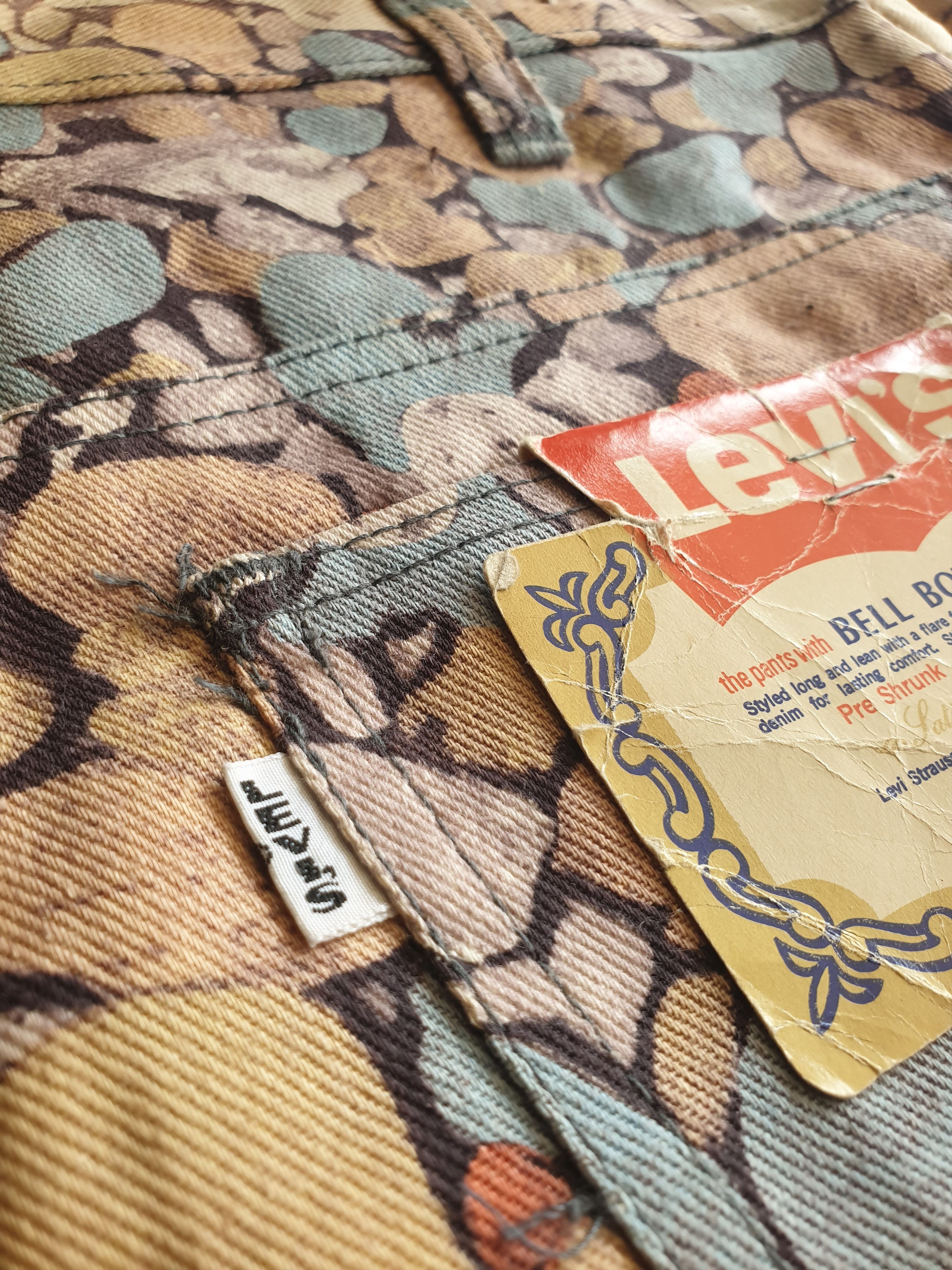 Levi's × Vintage Vintage 70s Levi’s Pebble Stone Pattern Denim Size US 30 / EU 46 - 2 Thumbnail
