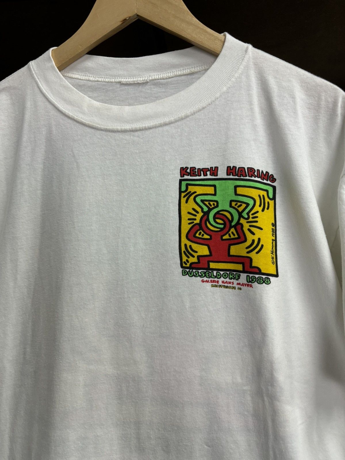 Keith Haring × Vintage RARE! Vintage 1988 Keith Haring Art Museum Size US L / EU 52-54 / 3 - 6 Thumbnail