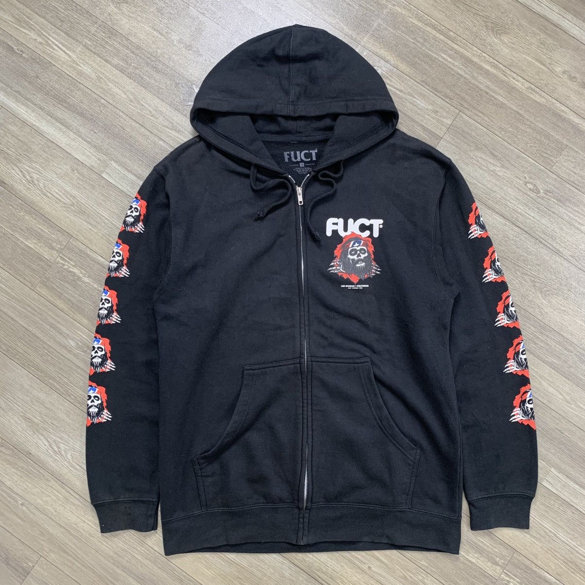 FUCT × Hook-Ups Vintage Fuct Zip Hoodie RIP of Jesus Powell Parody Size US M / EU 48-50 / 2 - 2 Thumbnail