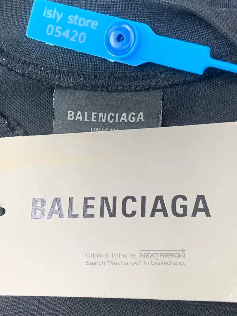 Balenciaga Balenciaga Printed Round Neck Casual Short Sleeve T-Shirt Size US M / EU 48-50 / 2 - 4 Thumbnail