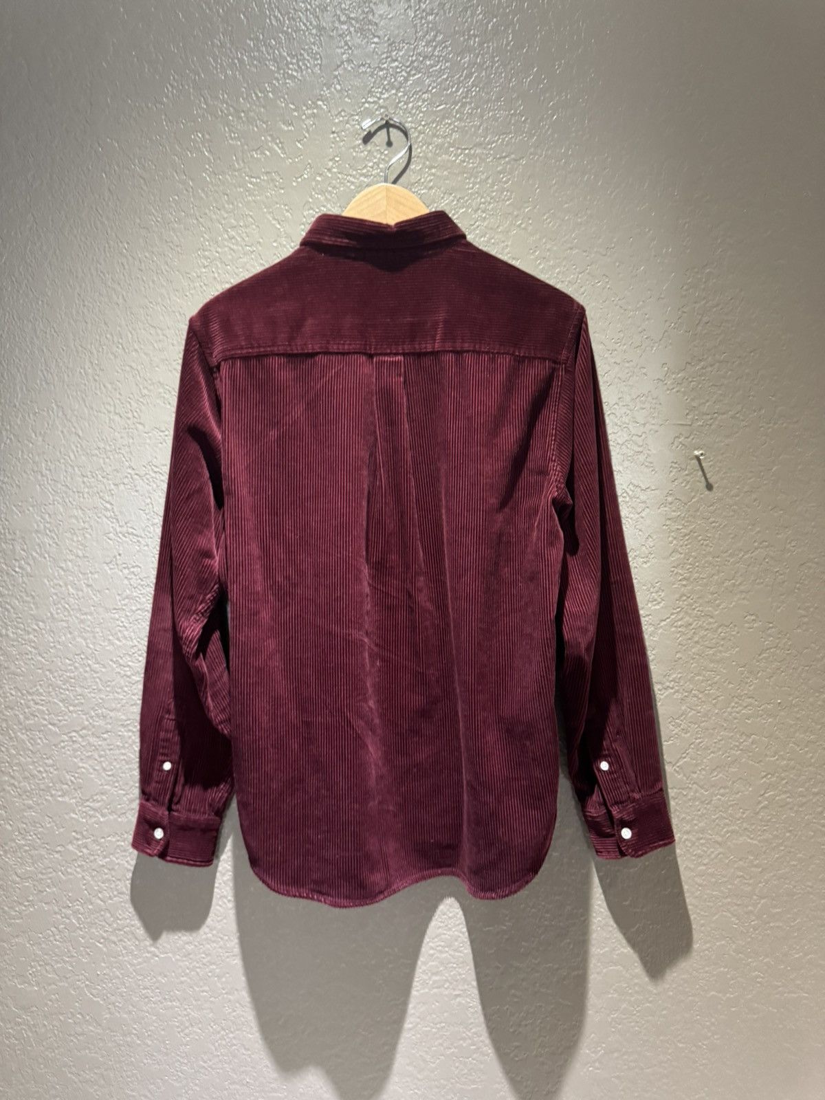 Carhartt Burgundy Carhartt Corduroy Button Up Shirt Thick Soft Medium Size US M / EU 48-50 / 2 - 7 Thumbnail