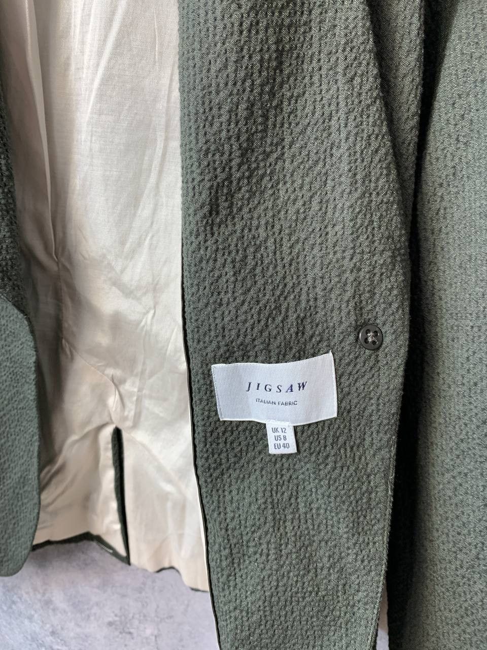 Jigsaw RRP £189 Jigsaw Women Seersucker Portofino Jacket Blazer Size M / US 6-8 / IT 42-44 - 10 Thumbnail