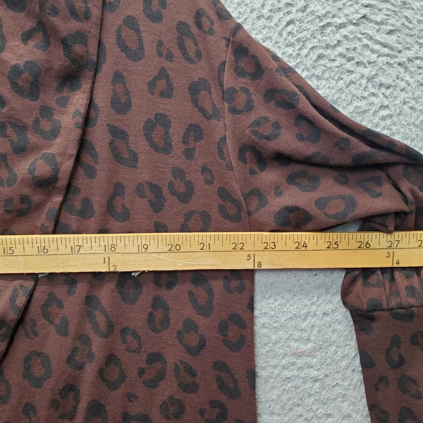 Ann Taylor Ann Taylor Open Front Cardigan Womens Size S Multi Leopard Print Stretch Long Sleeve Shirt Size S / US 4 / IT 40 - 3 Thumbnail