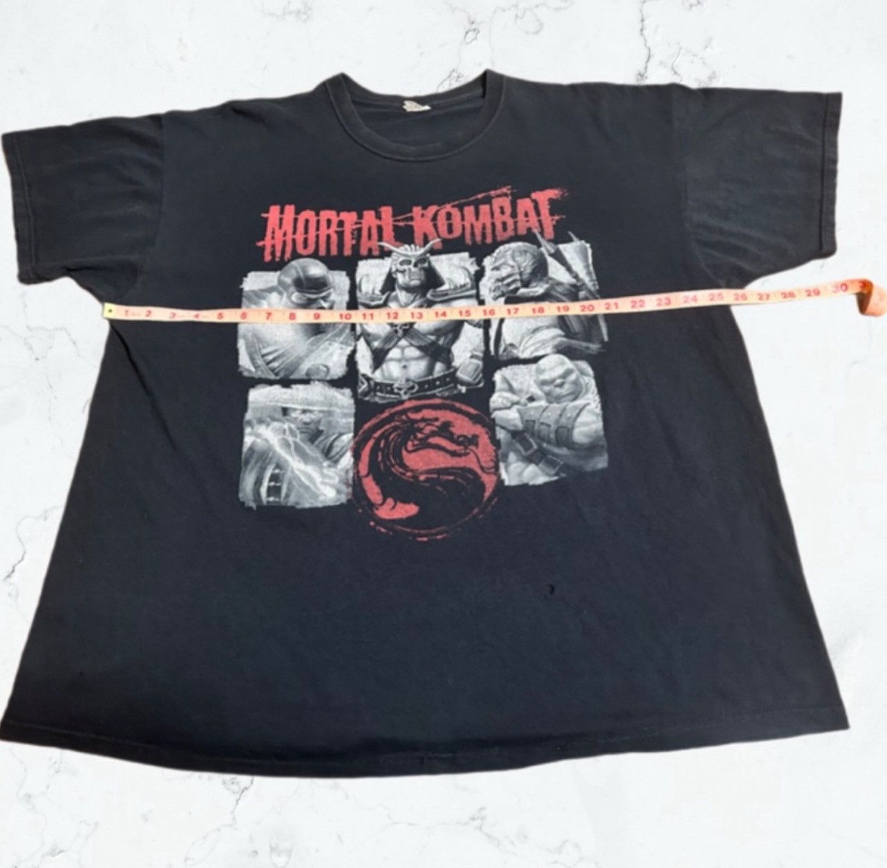 Vintage Vintage 90s Mortal Kombat Grid Tee JERZEES USA 2XL Size US XXL / EU 58 / 5 - 3 Thumbnail