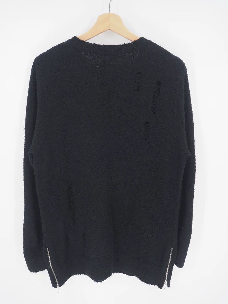 Undercover undercover Black Ripped Sweater 2502-Nextarrow Size US M / EU 48-50 / 2 - 2 Thumbnail