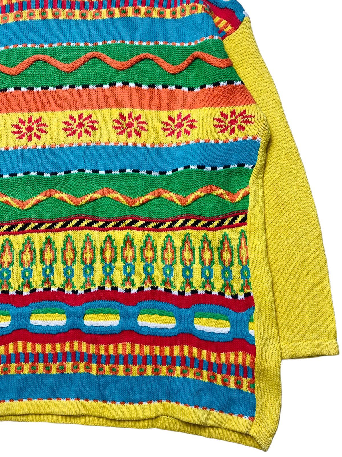 Hysteric Glamour FW/93 Benetton - Tribal Etnic 3D Knitted Longsleeve Size US M / EU 48-50 / 2 - 5 Thumbnail
