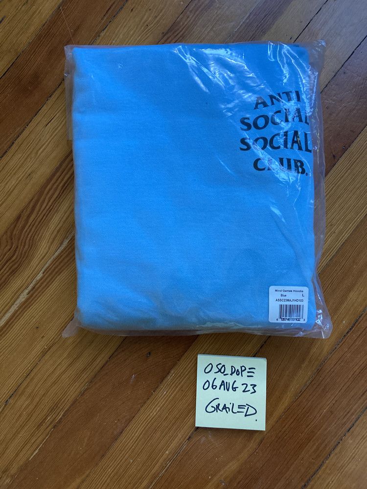 Anti Social Social Club assc mind games hoodie (blue) L Size US L / EU 52-54 / 3 - 5 Thumbnail