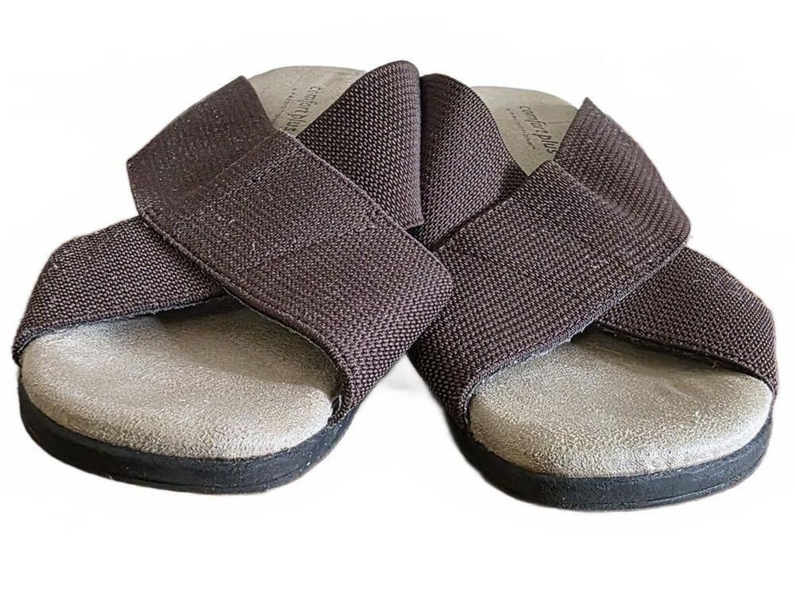 Other Comfort Plus Predictions Brown Cross Strap Slip-On Sandals 7 Size US 7 / IT 37 - 5 Thumbnail