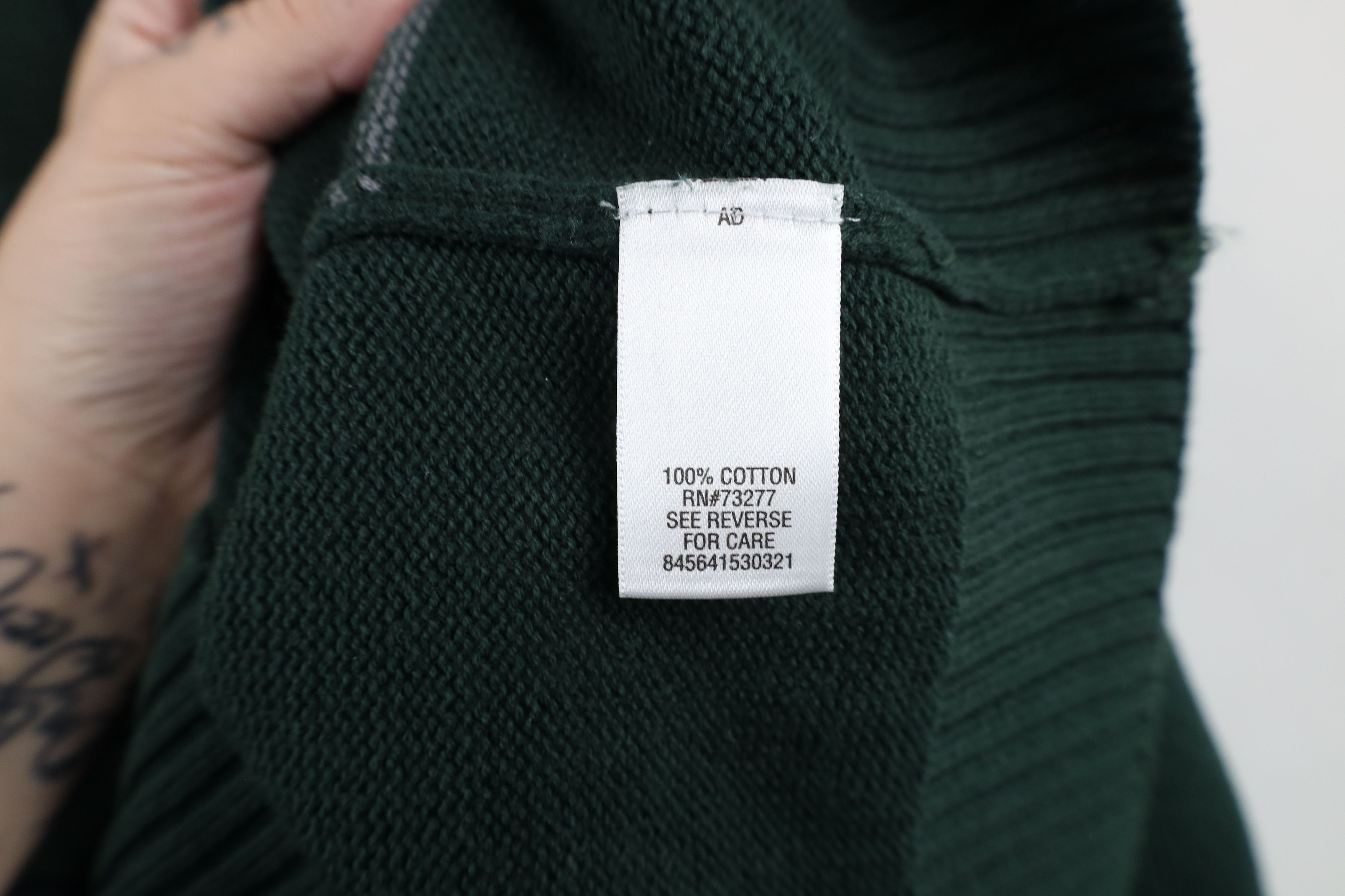Vintage Vintage 90s Streetwear Striped Knit Crewneck Sweater Green Size US XL / EU 56 / 4 - 6 Thumbnail