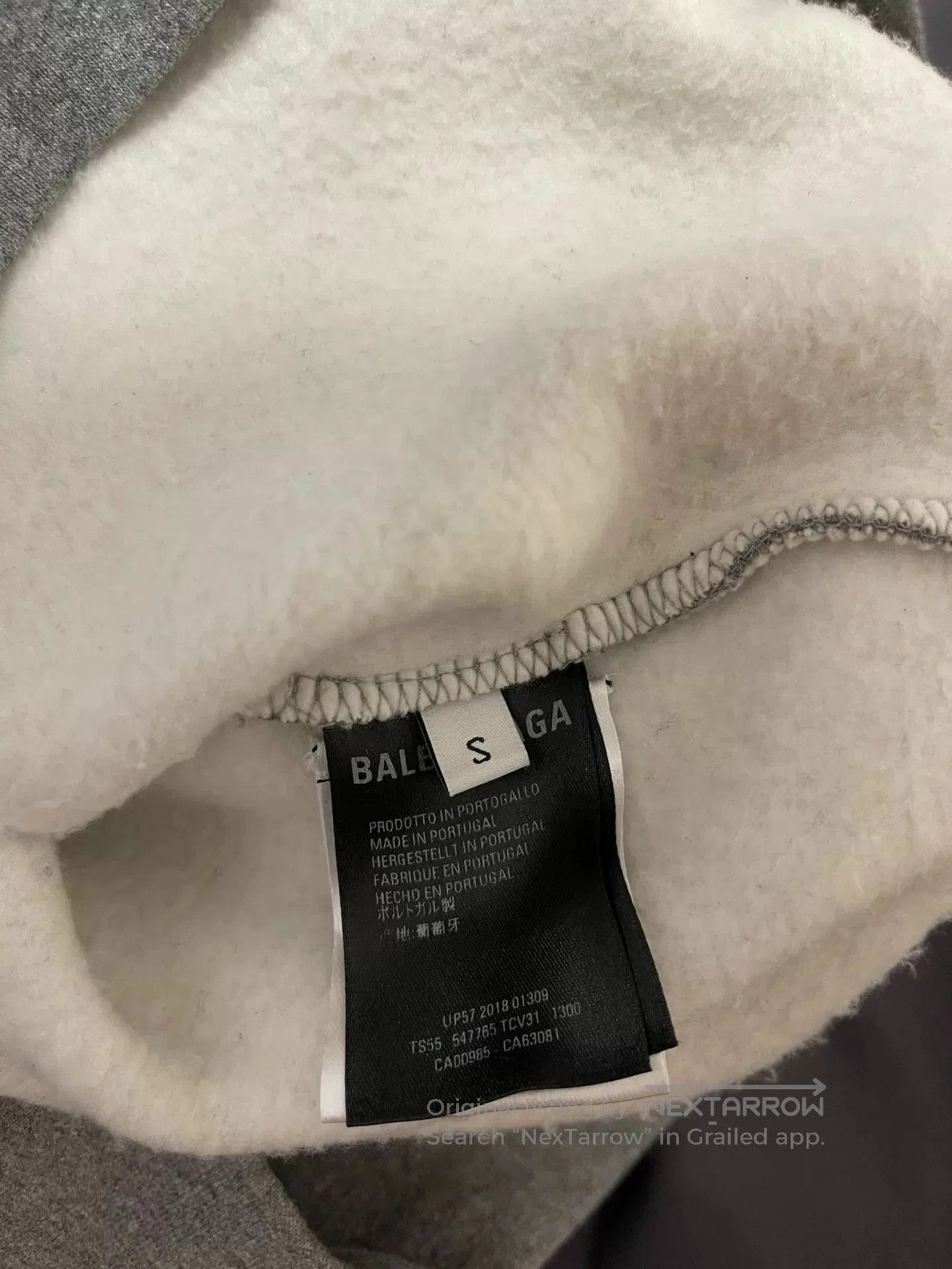 Balenciaga balenciaga gray hoodie with logo. Size US S / EU 44-46 / 1 - 4 Thumbnail