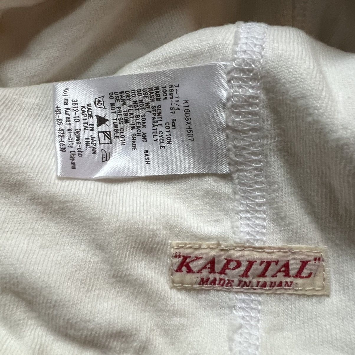 Kapital Kapital White Beanie Cotton Rare Blue Tie Dye One Size Size ONE SIZE - 3 Thumbnail