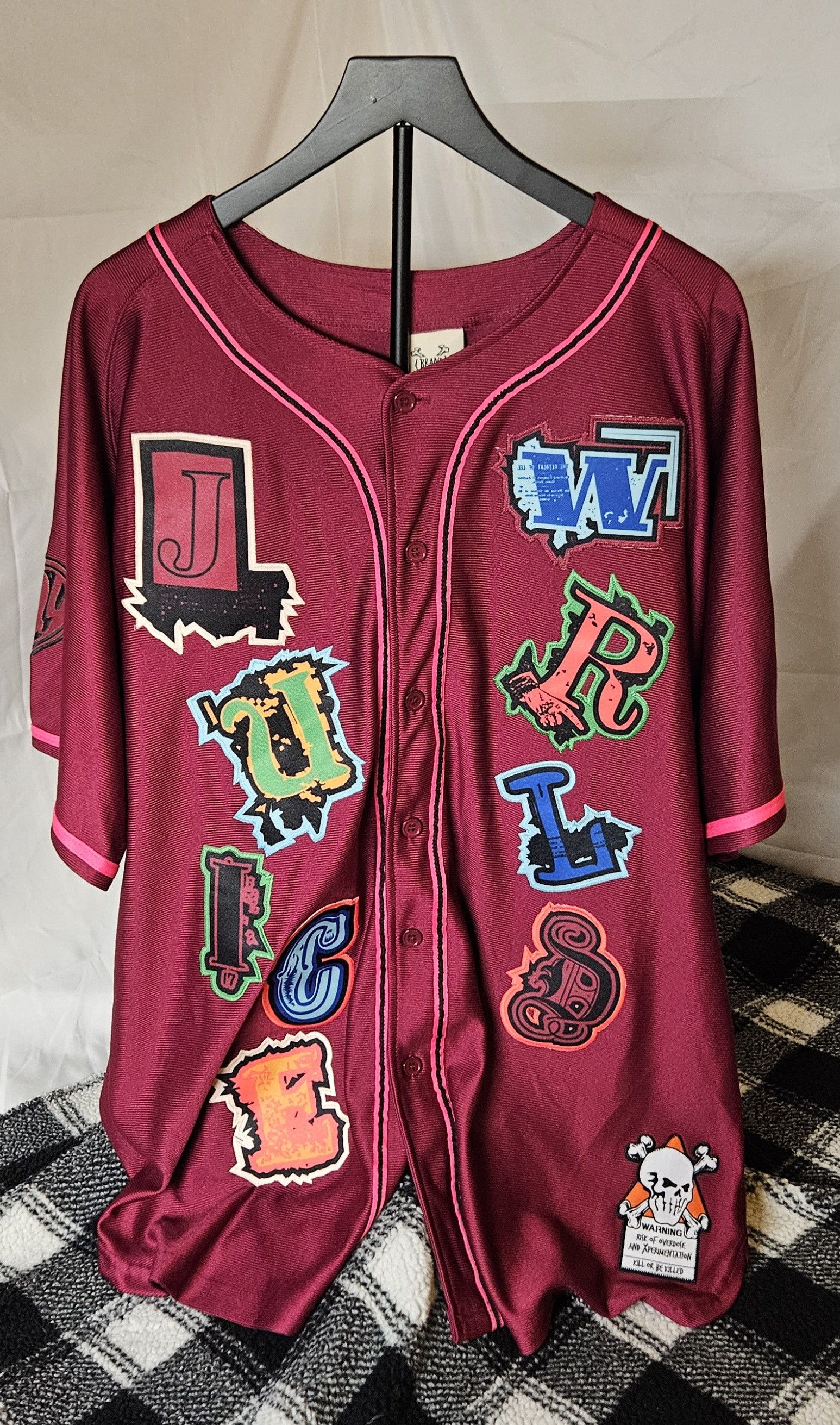 Band Tees Brand X Juice World Fighting Demons Baseball Jersey Size US XXL / EU 58 / 5 - 1 Thumbnail