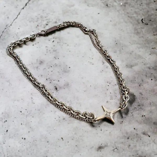 Jewelry Star Double Layer Necklace, y2k Star Necklace Size ONE SIZE - 3 Thumbnail