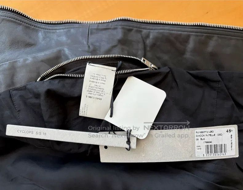 Rick Owens RICK OWENS Slim Fit Leather Jacket - Leather Blazer Size US M / EU 48-50 / 2 - 7 Thumbnail