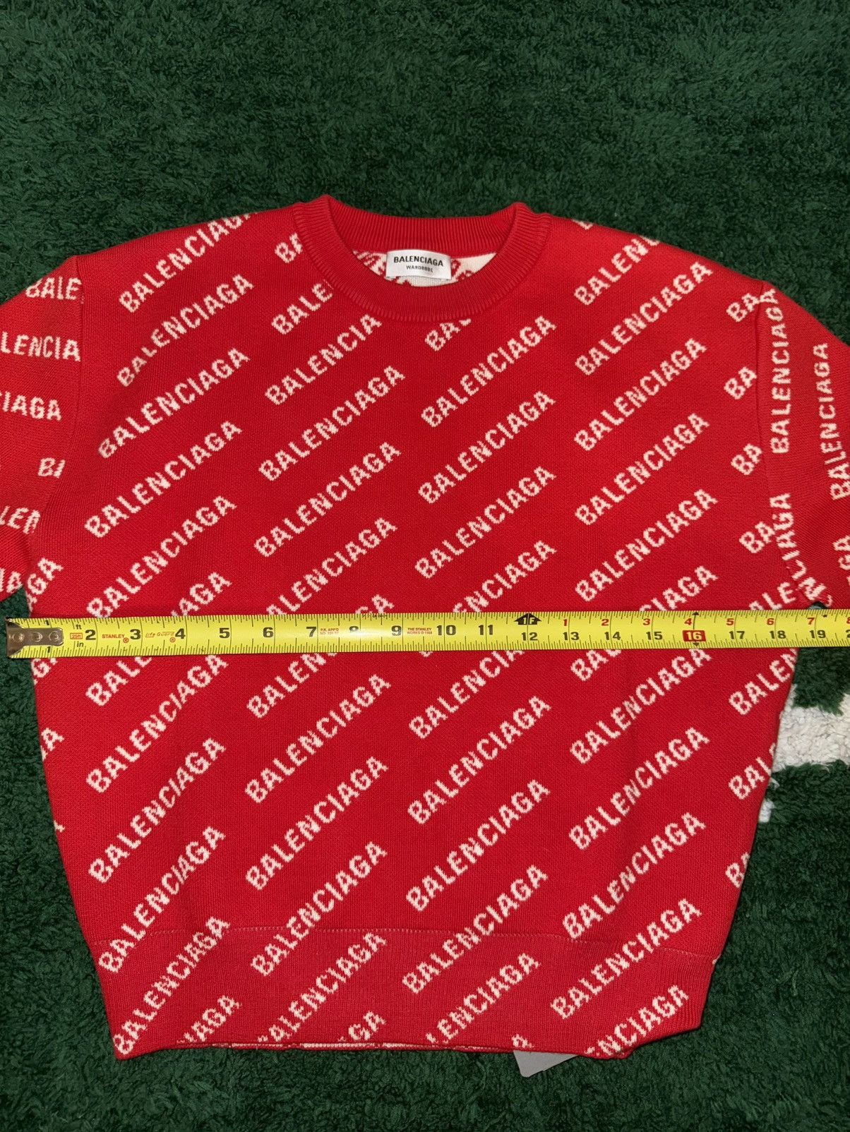 Balenciaga BALENCIAGA Cashmere Logo Print Crewneck Sz.XS Size US XS / EU 42 / 0 - 12 Thumbnail