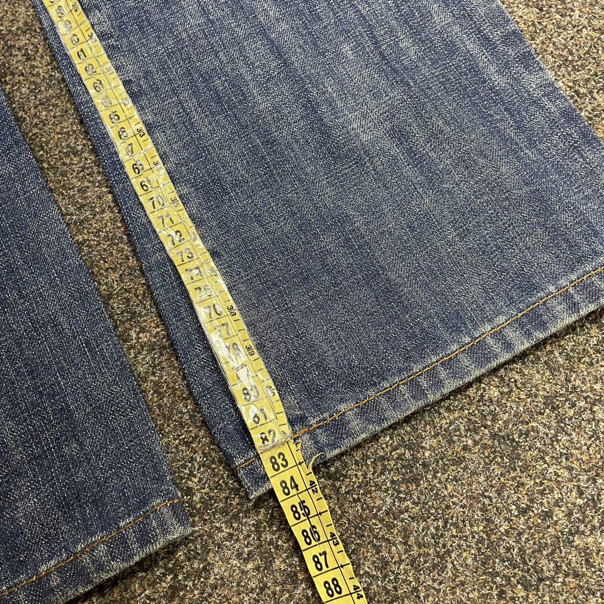 Vintage Y2K Baggy Wide Leg Distressed Jeans Thrashed Skate Logo 33 Size US 33 - 7 Thumbnail