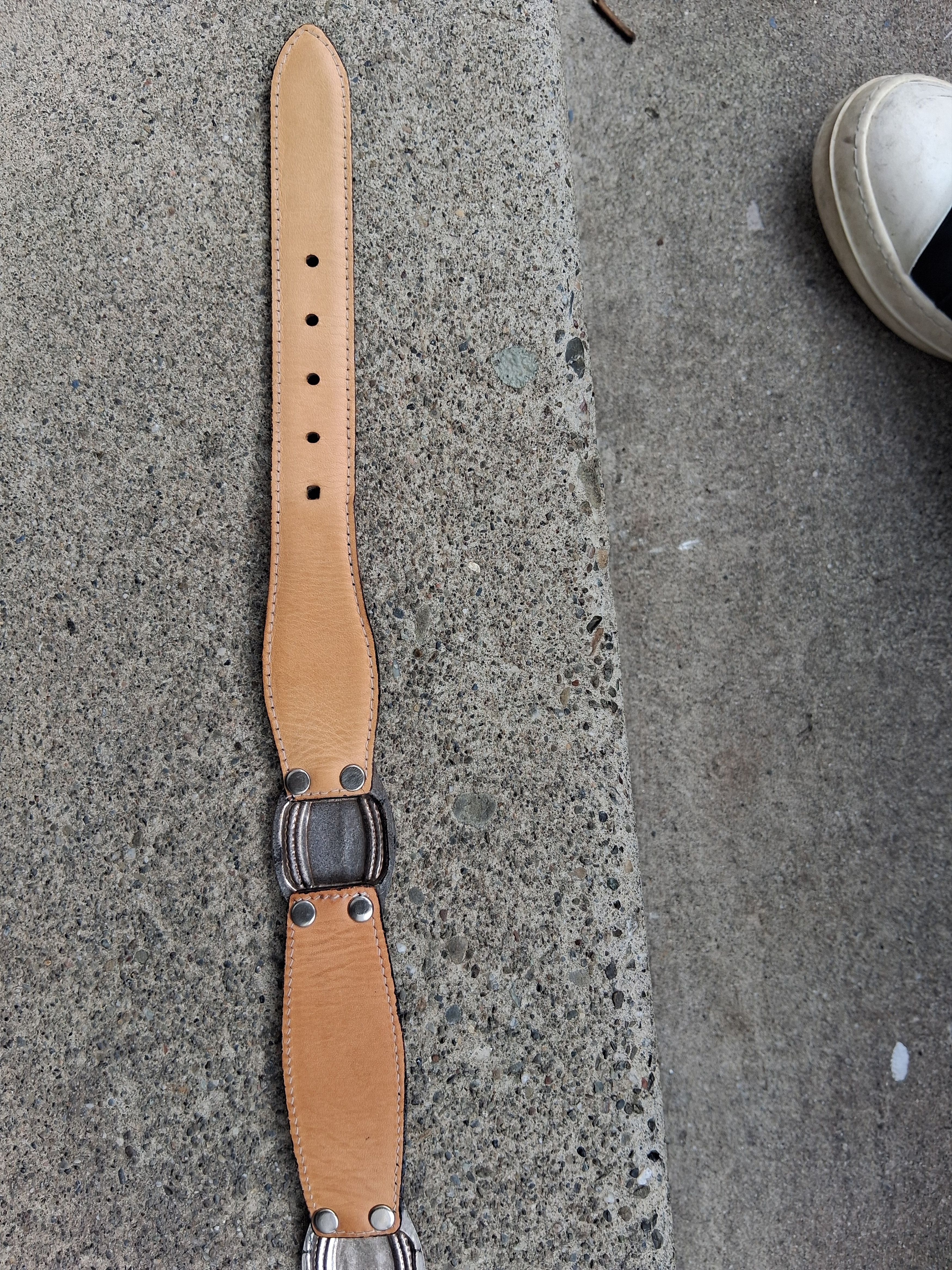 Fossil Fossil Black Leather Concho Belt Unisex GOA kmrii like Size ONE SIZE - 7 Thumbnail