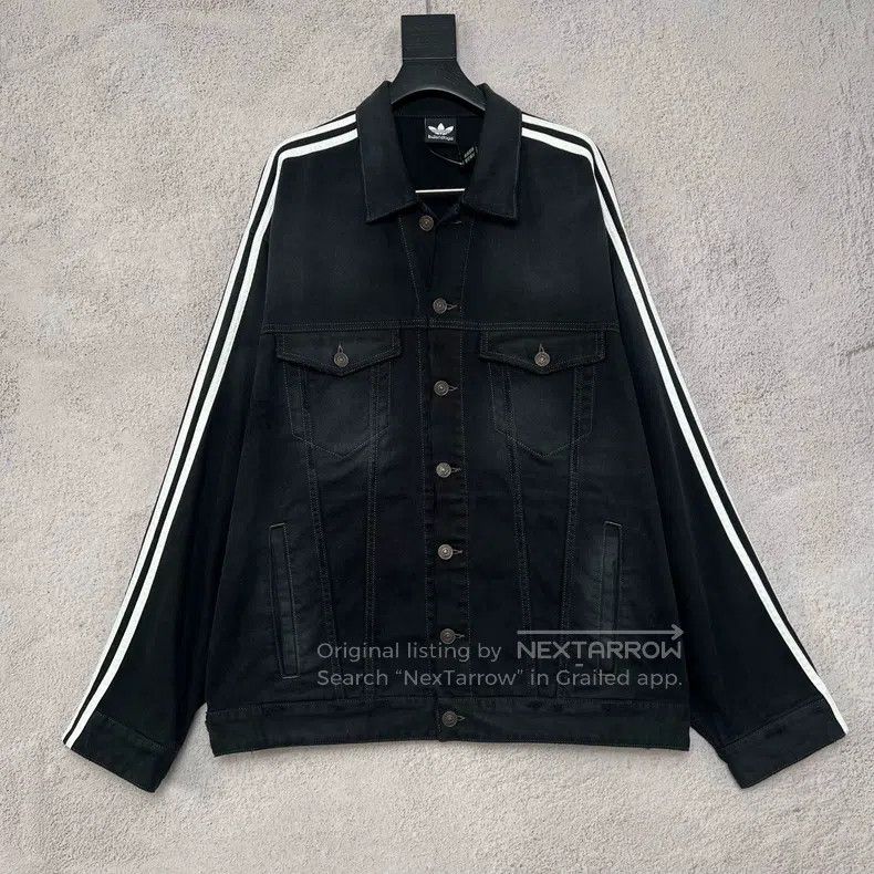 Balenciaga Balenciaga Denim Jacket Black Size US S / EU 44-46 / 1 - 1 Thumbnail