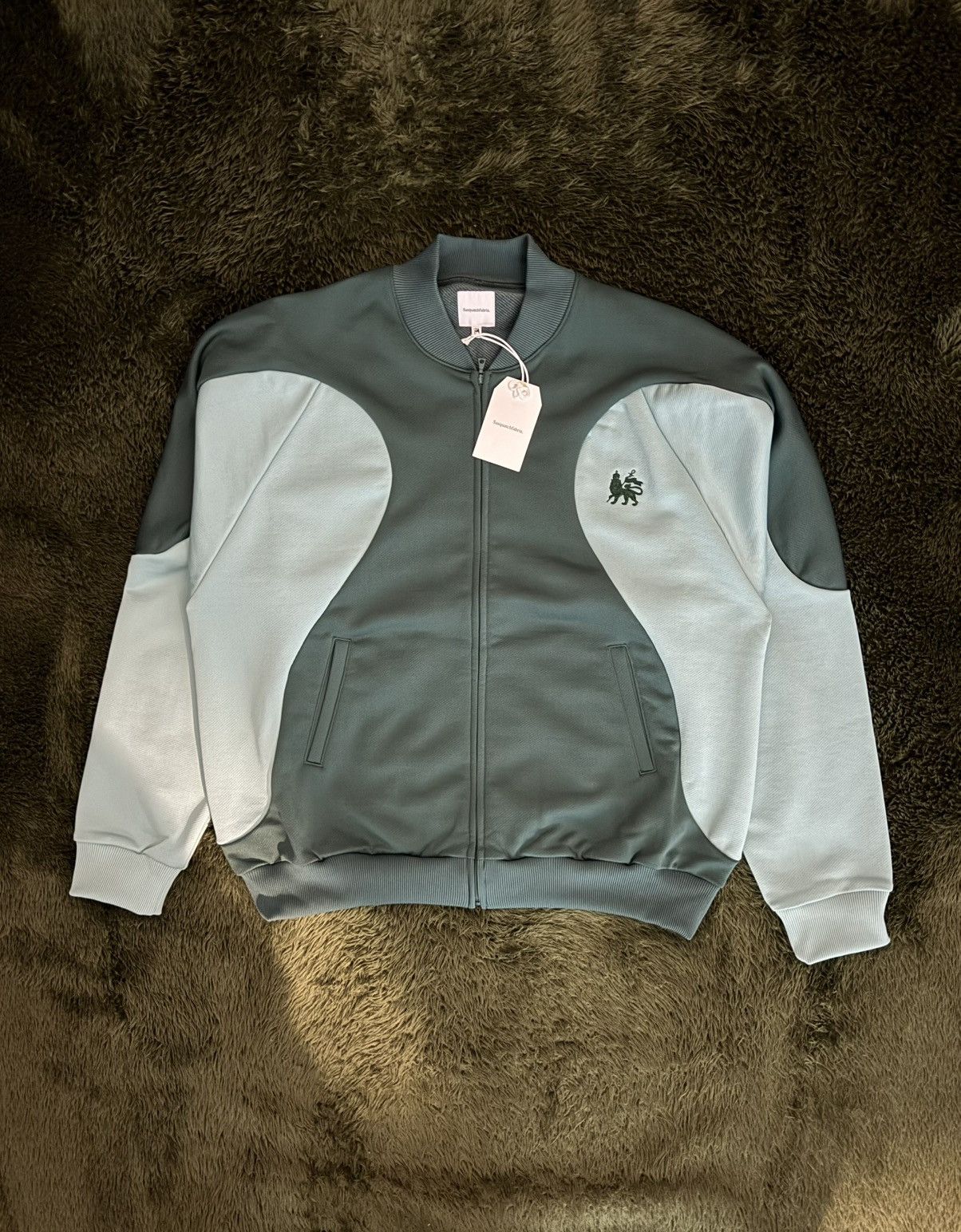 [XL] Sasquatchfabrix Retro Future Mix Track Jacket green